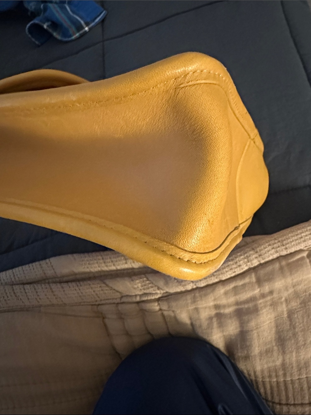 Vintage Coach 1991 50th Anniversary Stroll Tote Bonnie Cashin Mustard Yellow - Picture 10 of 11